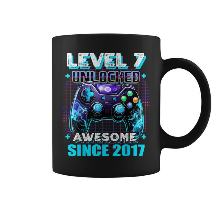 7Th Birthday Gamer 7 Years Old Bday Boy Seven Son Coffee Mug