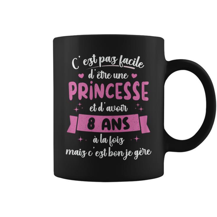 Tasse 8e Anniversaire Pour Fille – Verre Borosilicate 473 Ml Avec Couvercle Et Paille – Cadeau Personnalisé Tendance