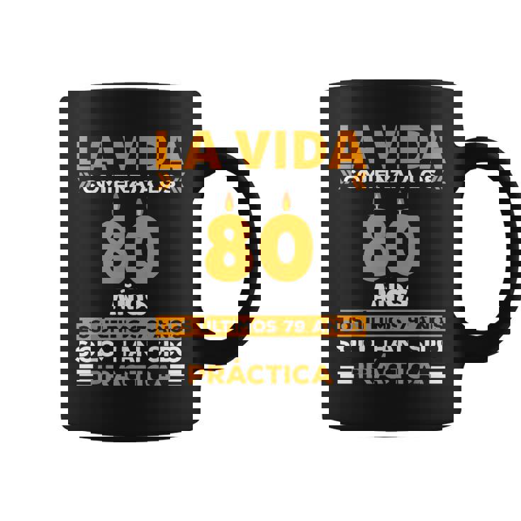 80 Cumpleaños Hombres Es 80 Años Nacidos En 1944 Taza de café