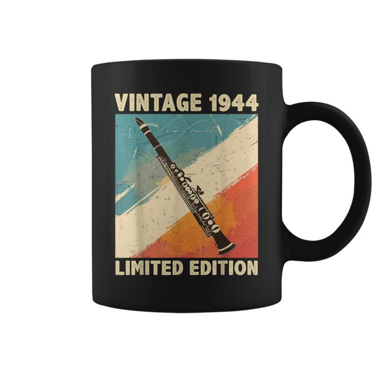 80 Years Old Vintage 1944 Clarinet Lover 80Th Birthday Coffee Mug