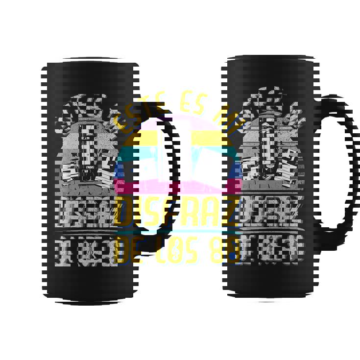 80S Outfit & 80S Costume Hombre Niño Disfraz Años 80 Party Taza de café