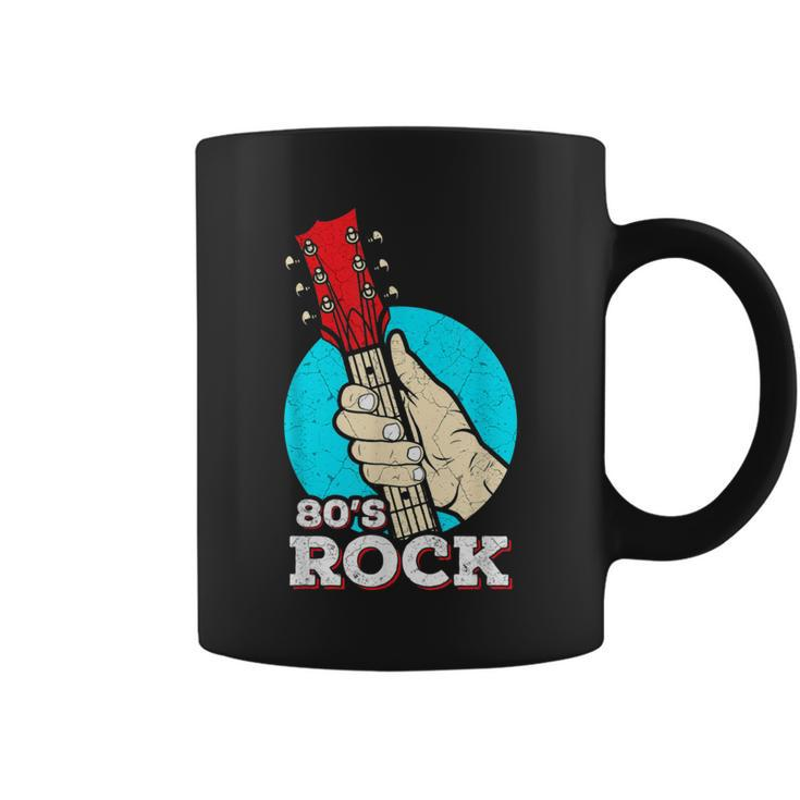 80S Rock And Roll Vintage Music Guitar Band Coffee Mug
