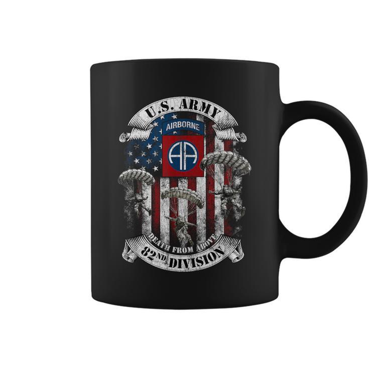Death From Above 82Nd Airborne Division Paratrooper Flag Coffee Mug -  Seseable