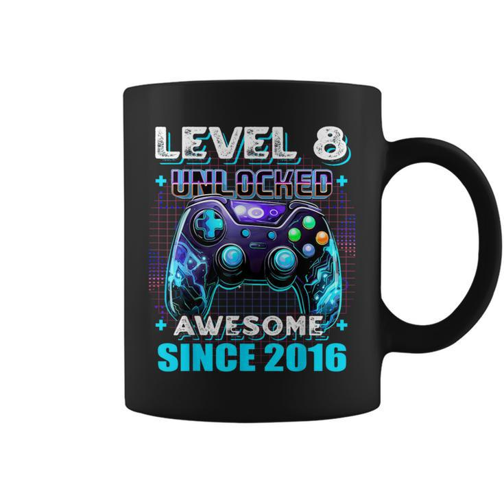 8Th Birthday Gamer 8 Year Old Bday Boy Eight Son Coffee Mug