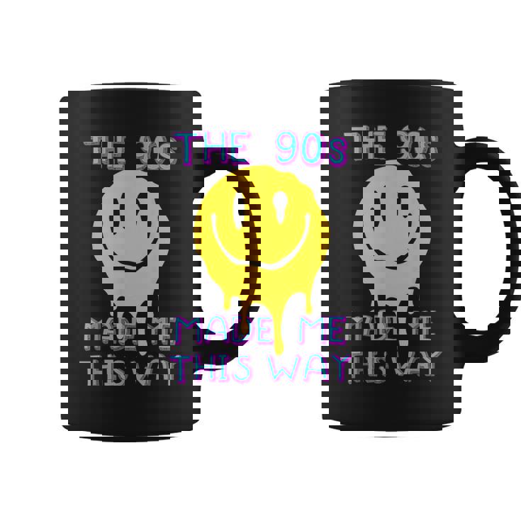 The 90S Made Me This Way Retro Nineties Rave Face 90S Coffee Mug