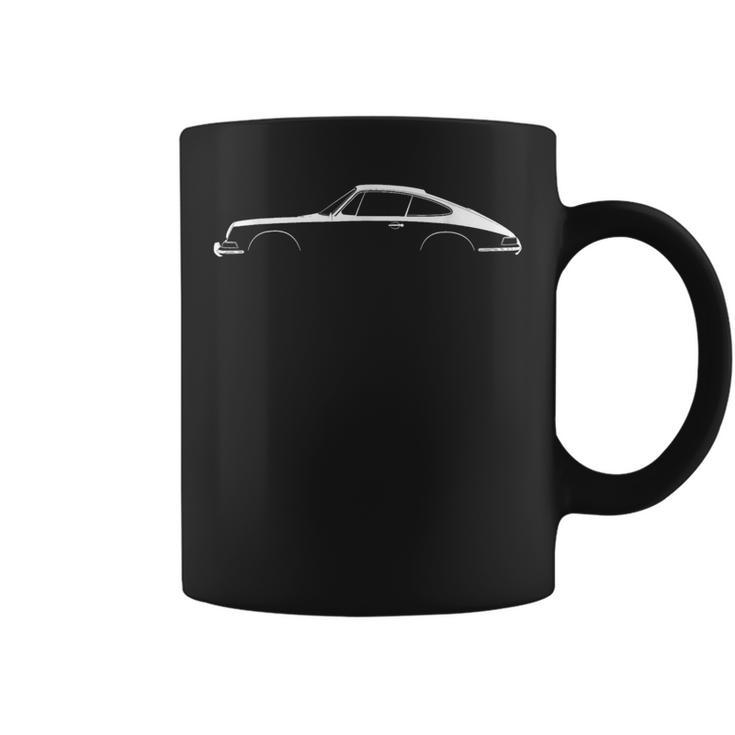 911 Silhouette Classic Car Retro Vintage Light Coffee Mug