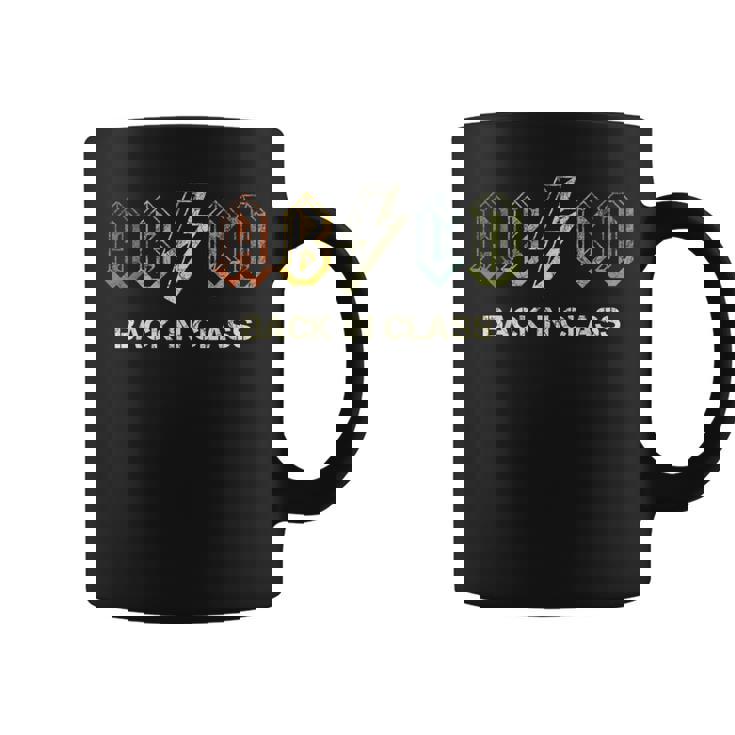 Abcd Teacher Back To School Teacher Student Rock Taza de café