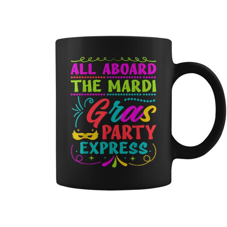 All Aboard The Mardi Gras Party Express Street Parade Coffee Mug