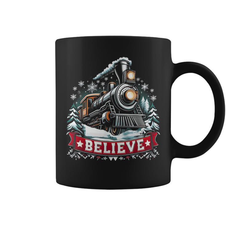 All Aboard Polar Express North Pole Xmas Santa Coffee Mug