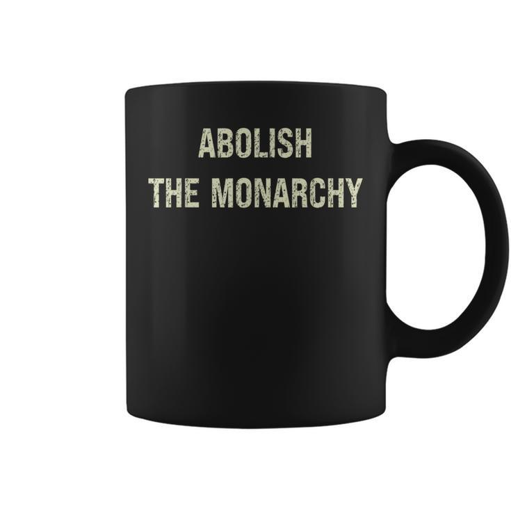 Abolish The Monarchy Vintage Distressed Coffee Mug