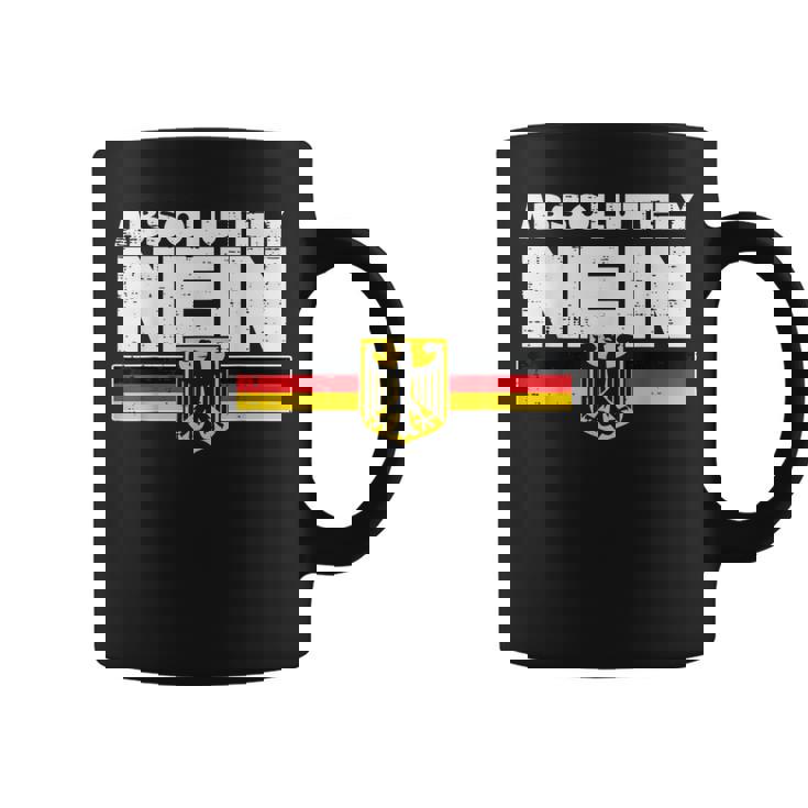 Absolutamente Nein Bandera Alemana Divertida Oktoberfest Hombres Es Taza de café