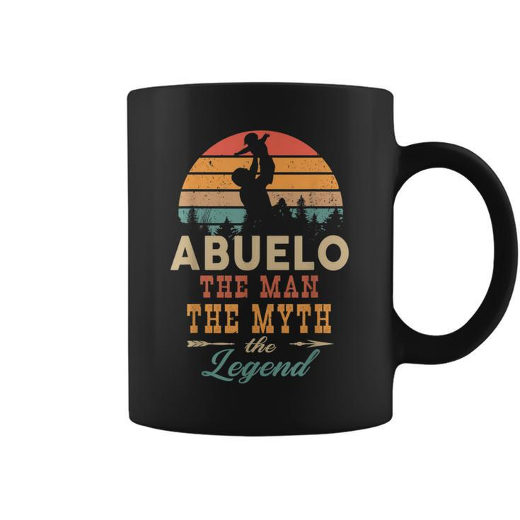 Abuelo The Man The Myth The Legend Retro Vintage Abuelo Coffee Mug
