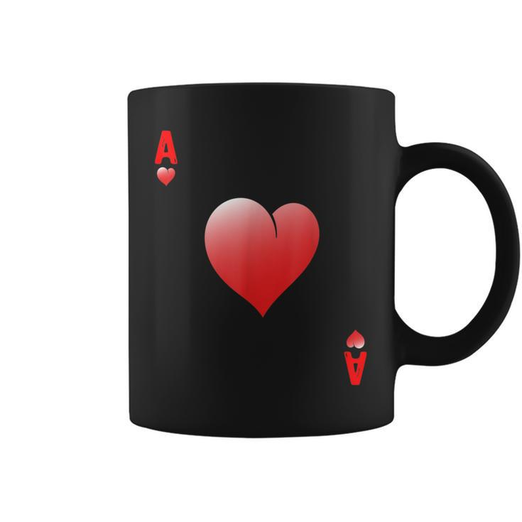 Ace Of Hearts Blackjack Poker Party Cards Family Cosplay Coffee Mug