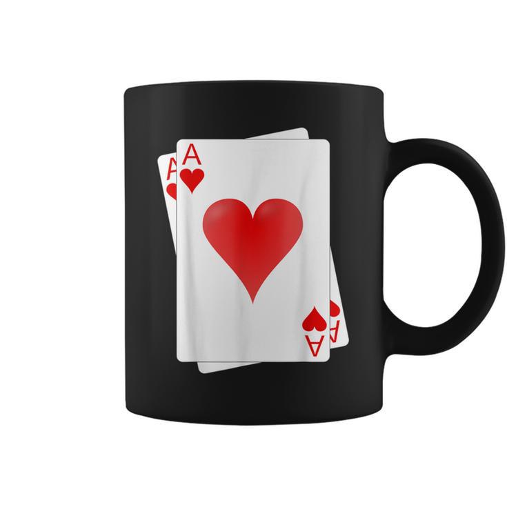 The Ace Of Hearts Playing Card Poker Player Coffee Mug