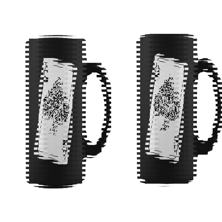 Ace Of Spades Rick Roll Back Printed Coffee Mug