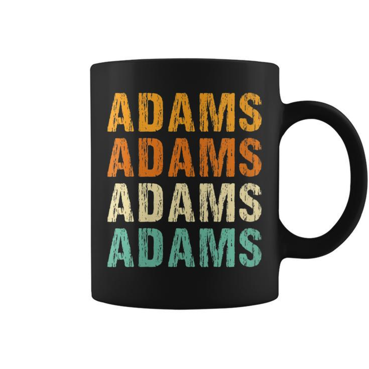 Adams Last Name Family Reunion Surname Personalized Coffee Mug