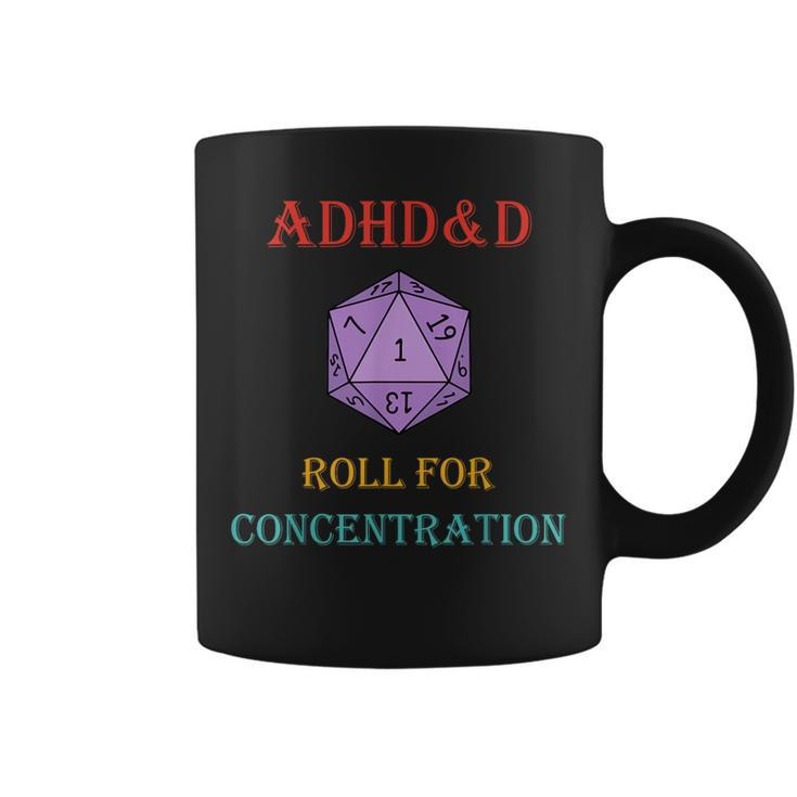 Adhd&D Roll For Concentration Vintage Quote Coffee Mug