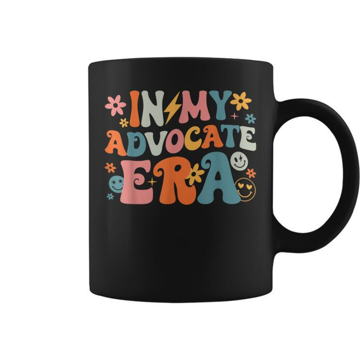 In My Advocate Era Groovy Vintage Advocate Saying Quote Coffee Mug