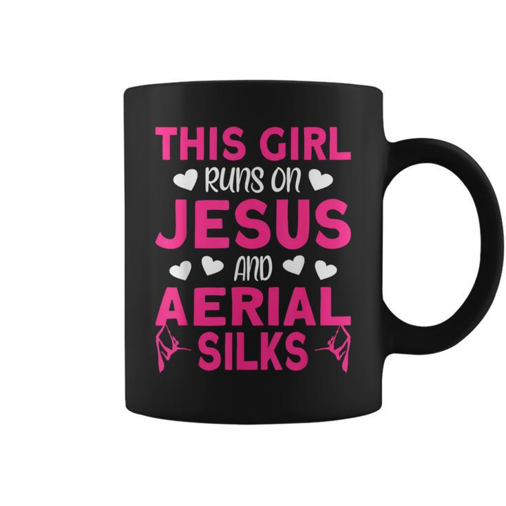 Aerialist This Girl Runs On Jesus And Aerial Silks Coffee Mug