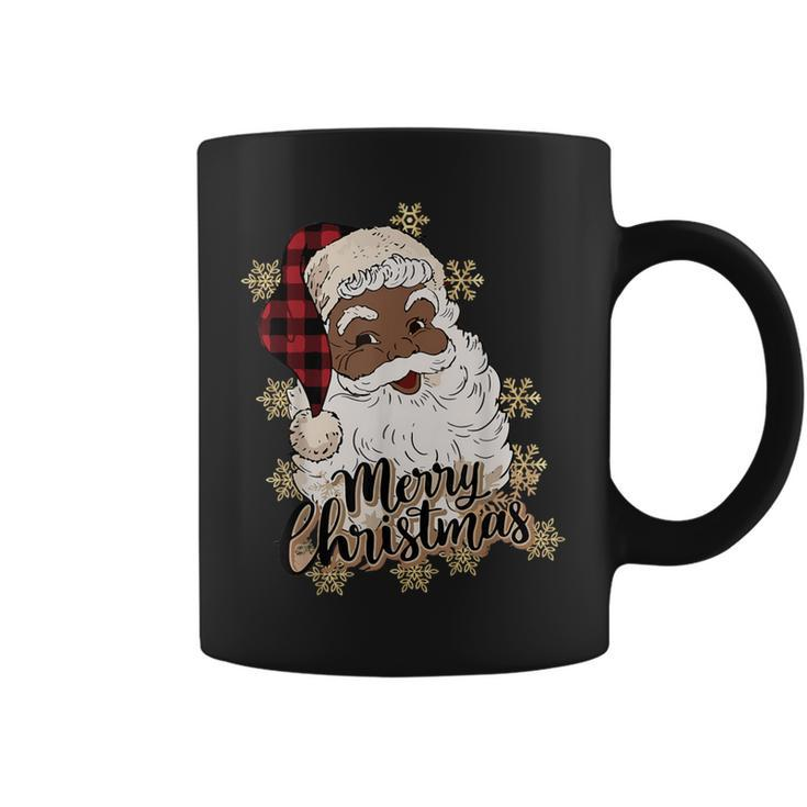 African American Christmas Pajamas Santa Claus Christmas Pj Coffee Mug