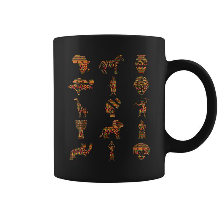 African Kente Pattern Symbols Of Africa Kente Pattern Ghana Coffee Mug