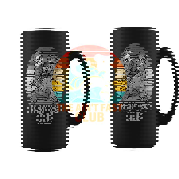 The Ain't Fast Club Sloth Vintage Apparel Coffee Mug