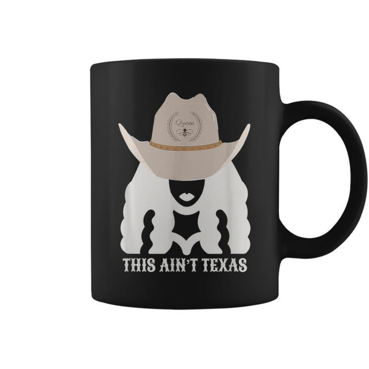This Ain’T Texas Cowgirl Queen Bee Silhouette Texas Holdem Coffee Mug