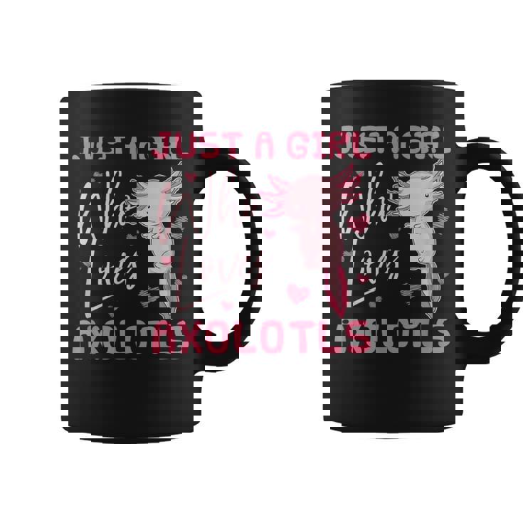 Ajolote Chica Amante De Los Animales Salamandra Axolotl Taza de café