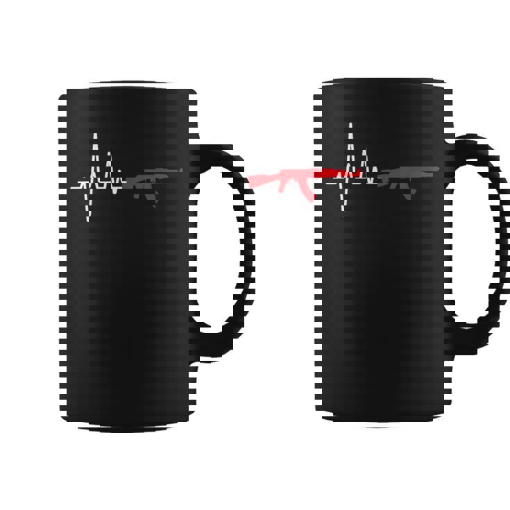 Ak-47 Kalashnikov Rifle Y Ruso Pistola Taza de café