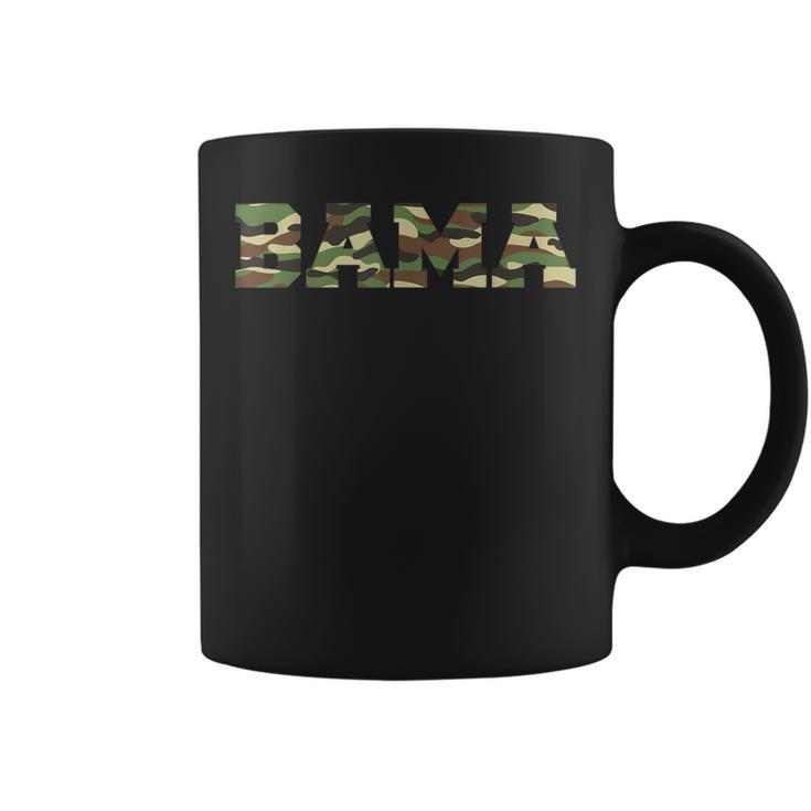 Alabama Pride Bold Green Camouflage College Sports Font Coffee Mug