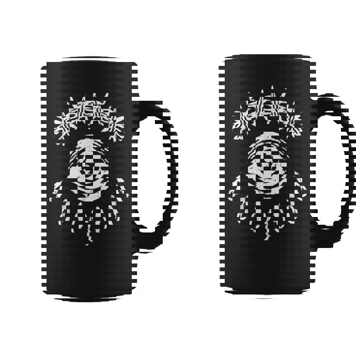 Alambre De Púas Ojo Gótico Grunge Punk Alternativa Tatuaje Taza de café