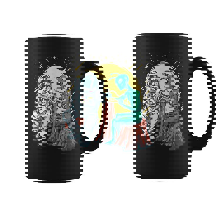 Alien Tatuado Astronauta Ink Tattoo Artista Del Tatuaje Taza de café