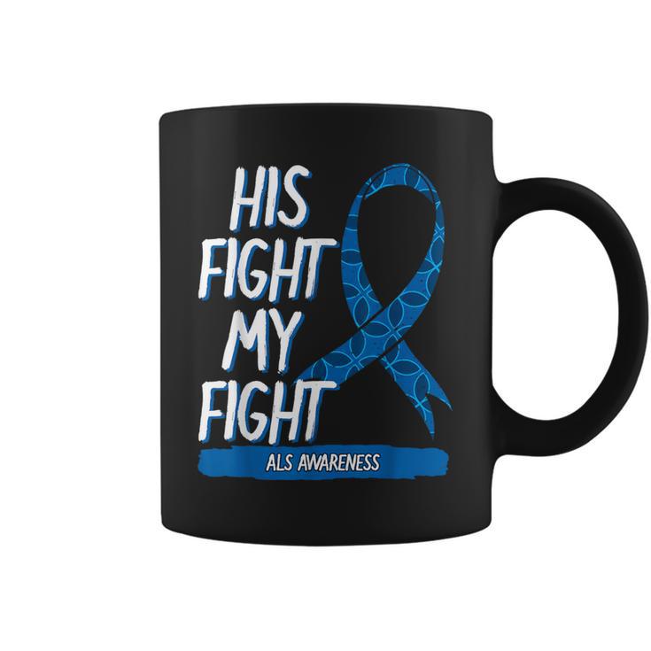 Als Awareness Ribbon Mnd Lou Gehrig's Disease Blue Coffee Mug