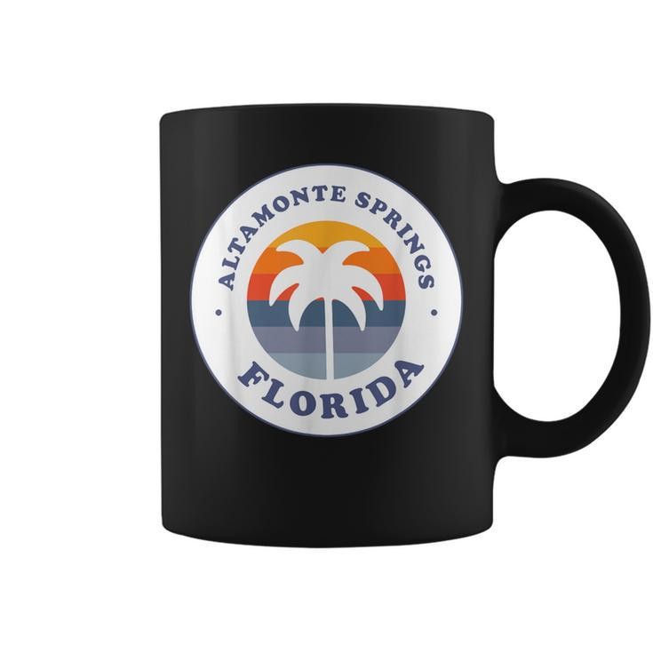 Altamonte Springs Florida Fl Retro Palm Tree Souvenir Coffee Mug
