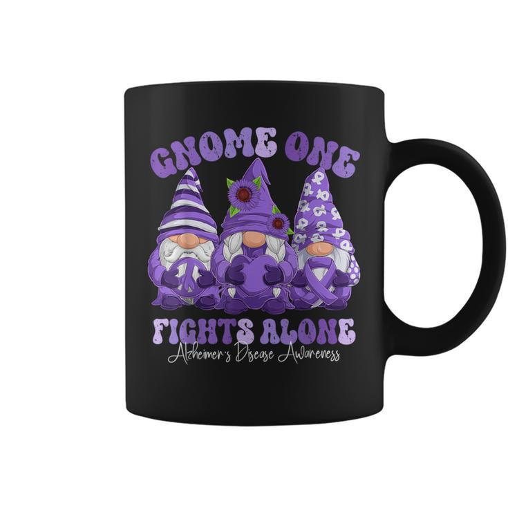 Alzheimer's Disease Awareness Month Purple Ribbon Gnomies Coffee Mug