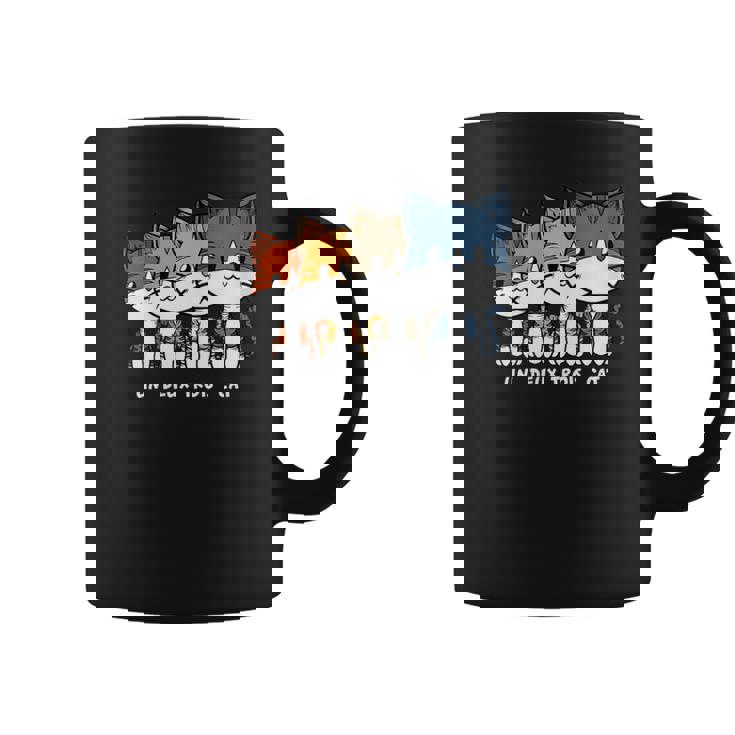 Amante De Los Gatos Gatito Uno Dos Tres Gato Cuello Taza de café