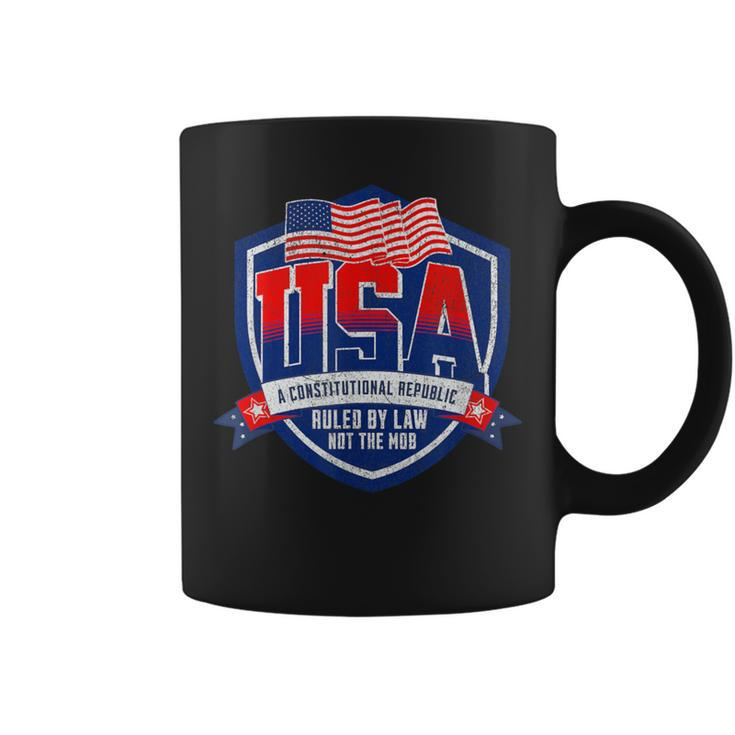 America A Constitutional Republic Vintage Coffee Mug