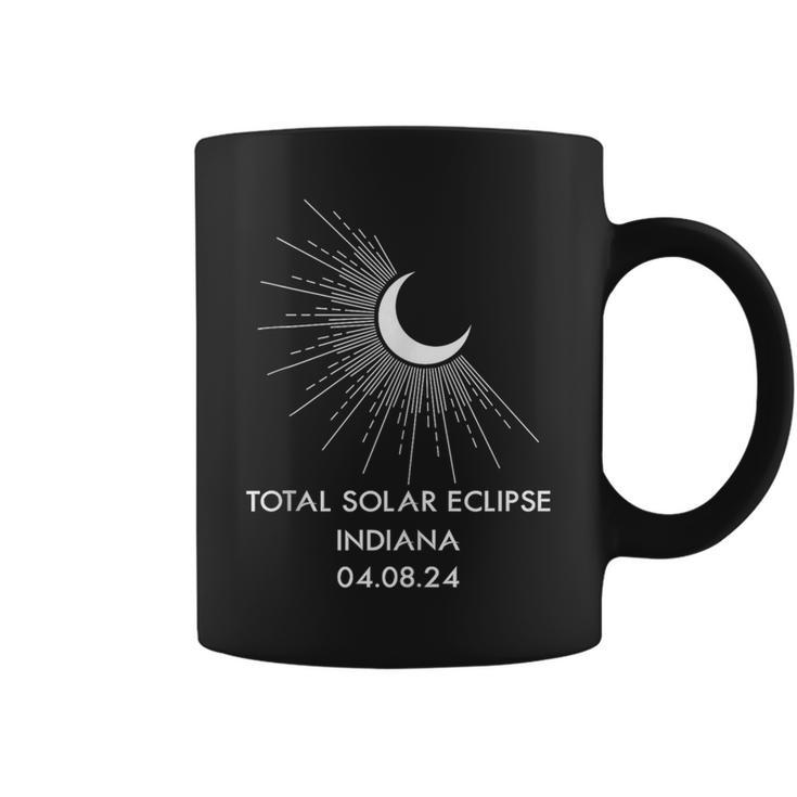 America Totality 040824 Total Solar Eclipse 2024 Indiana Coffee Mug