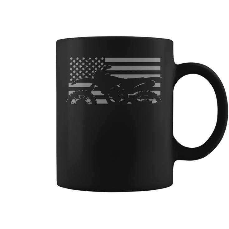 American Flag Dirt Bike Motocross Apparel Motocross Coffee Mug