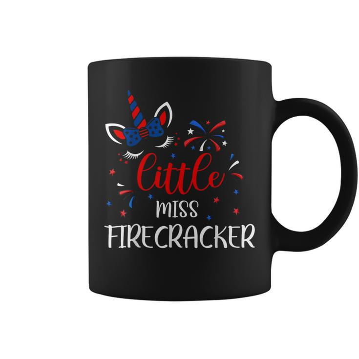 American Little Miss Firecracker 4Th July Usa Toddler Girl Coffee Mug