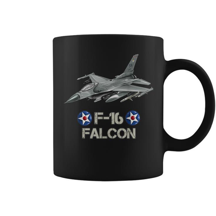 American Military Airforce Aircraft Fighter F16 Falcon Jet Coffee Mug