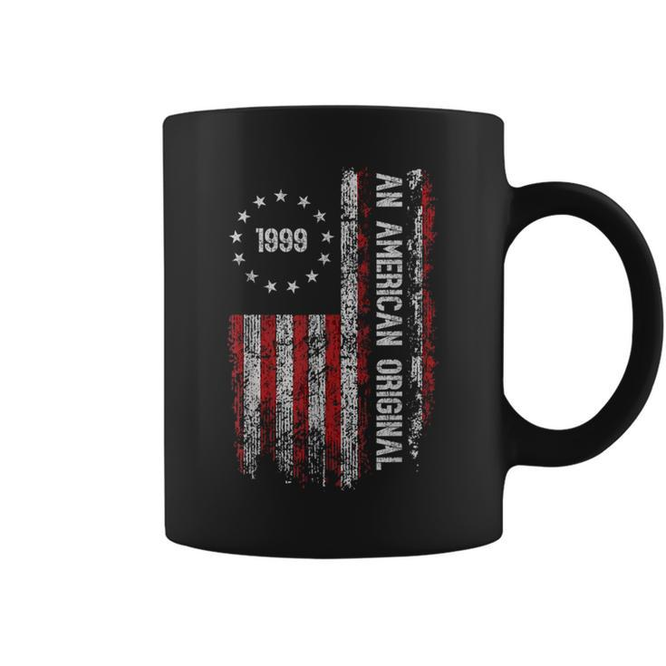 An American Original 1999 Birthday Vintage American Flag Coffee Mug