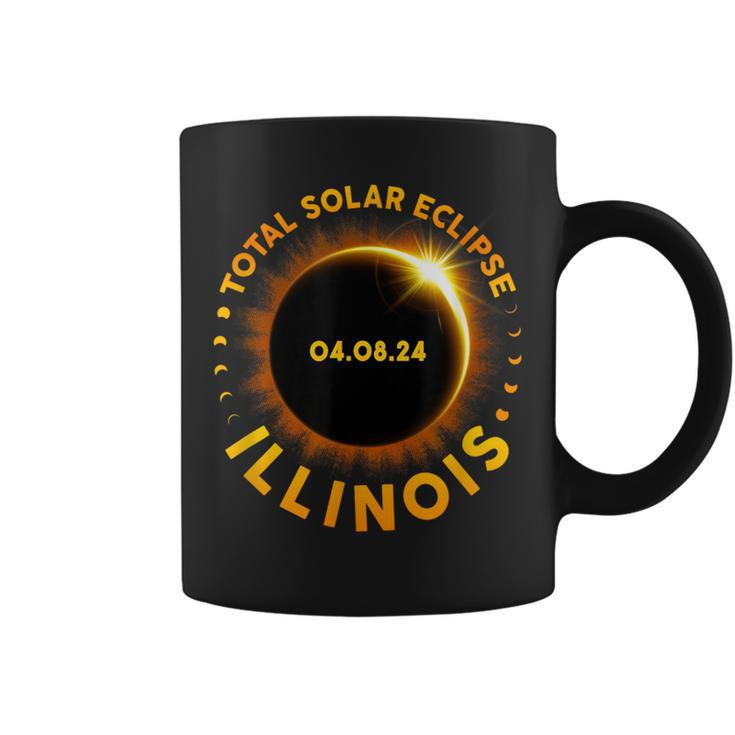 American Total Solar Eclipse April 8 2024 Illinois Totality Coffee Mug