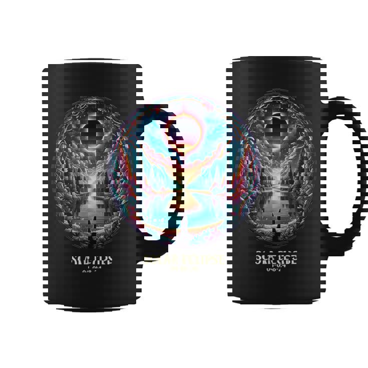 American Totality April 8 2024 Mystic Total Solar Eclipse Coffee Mug