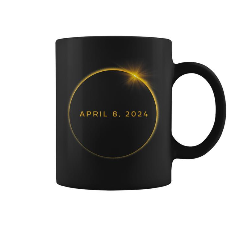 American Totality April 8 2024 Total Solar Eclipse Viewing Coffee Mug