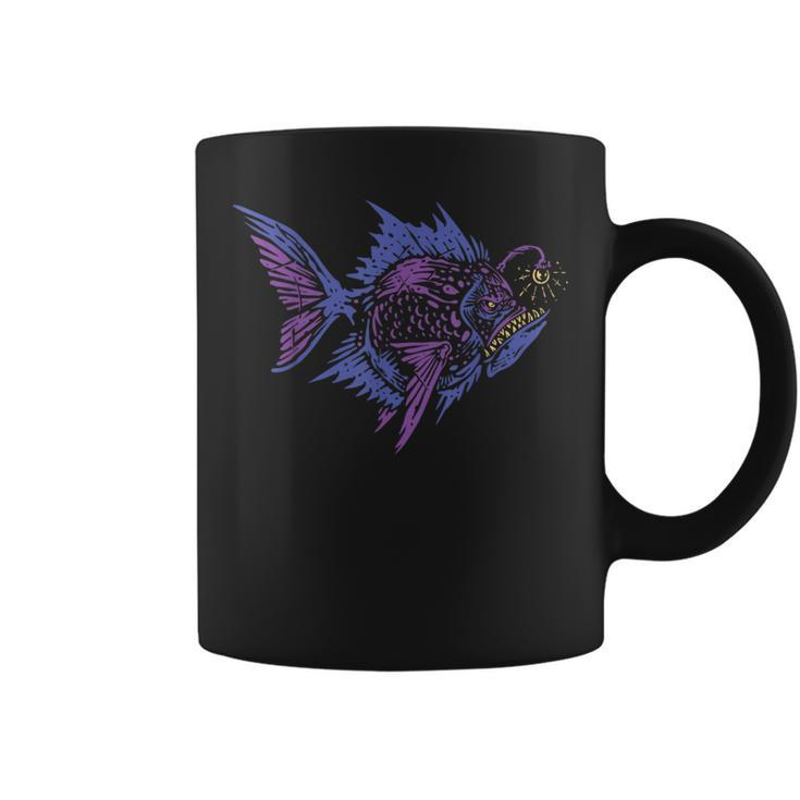 Anglerfish Deep Sea Creatures Sea Monster Angler Fish Coffee Mug