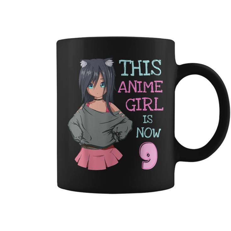 This Anime Girl Is Now 9 Years Old Birthday Girl Kawaii Coffee Mug