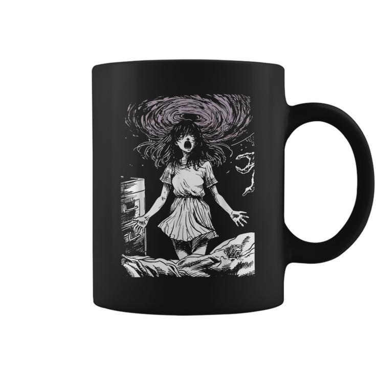 Anime Manga Horror Retro 80S 90S Grunge Aesthetic Goth Coffee Mug