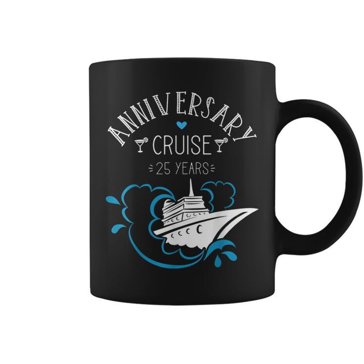 Anniversary Cruise For Couples 25 Years Coffee Mug