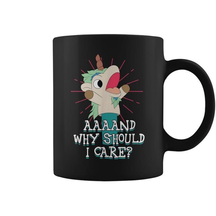Annnd Why Should I Care Unicorn Apparel Sarcastic Coffee Mug